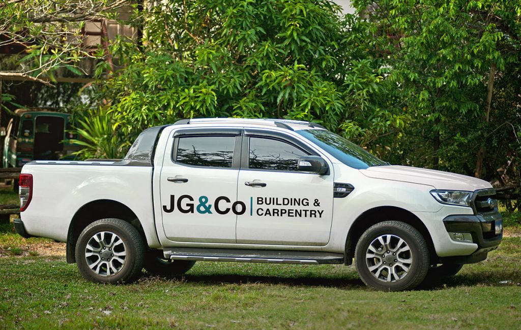 JG&Co-ute-metrodesign-branding-logo-and-graphic-design-service-for-builder-building-carpentry-company-apparel-designer-sydney-bexley-kogarah