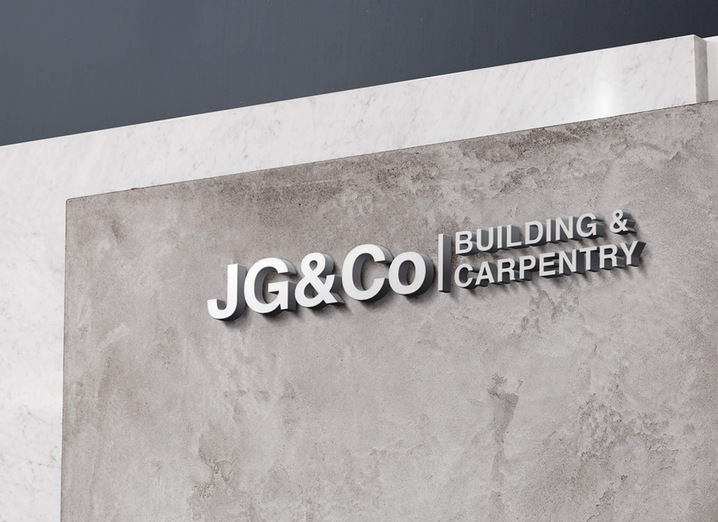 JG&Co-wall-signage-metrodesign-branding-logo-and-graphic-design-service-for-builder-building-carpentry-company-apparel-designer-sydney-bexley-kogarah